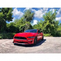 Maxton Front Splitter Ford Mustang Mk. 6 Facelift Gloss Black, FORD