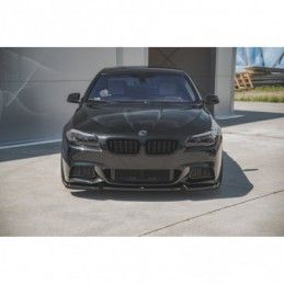 Maxton Front Splitter V.3 for BMW 5 F10/F11 M-Pack Gloss Black, Serie 5 F10/ F11