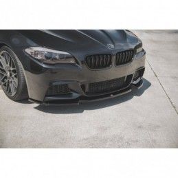 Maxton Front Splitter V.3 for BMW 5 F10/F11 M-Pack Gloss Black, Serie 5 F10/ F11