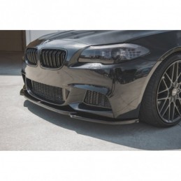 Maxton Front Splitter V.4 for BMW 5 F10/F11 M-Pack Gloss Black, Serie 5 F10/ F11