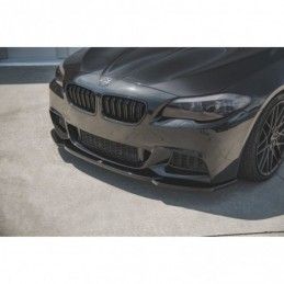 Maxton Front Splitter V.4 for BMW 5 F10/F11 M-Pack Gloss Black, Serie 5 F10/ F11