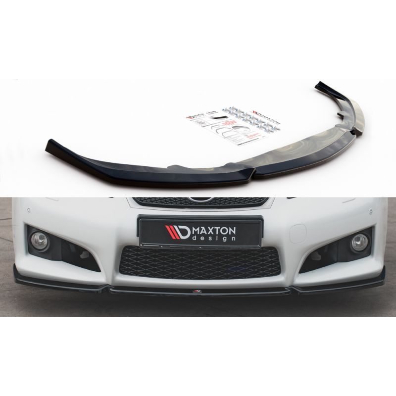 Maxton Front Splitter V.1 Lexus IS F Mk2 Gloss Black, MAXTON DESIGN