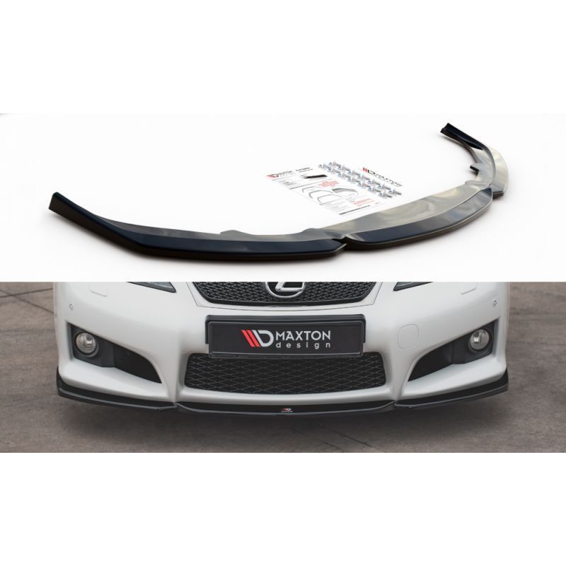 Maxton Front Splitter V.2 Lexus IS F Mk2 Gloss Black, MAXTON DESIGN