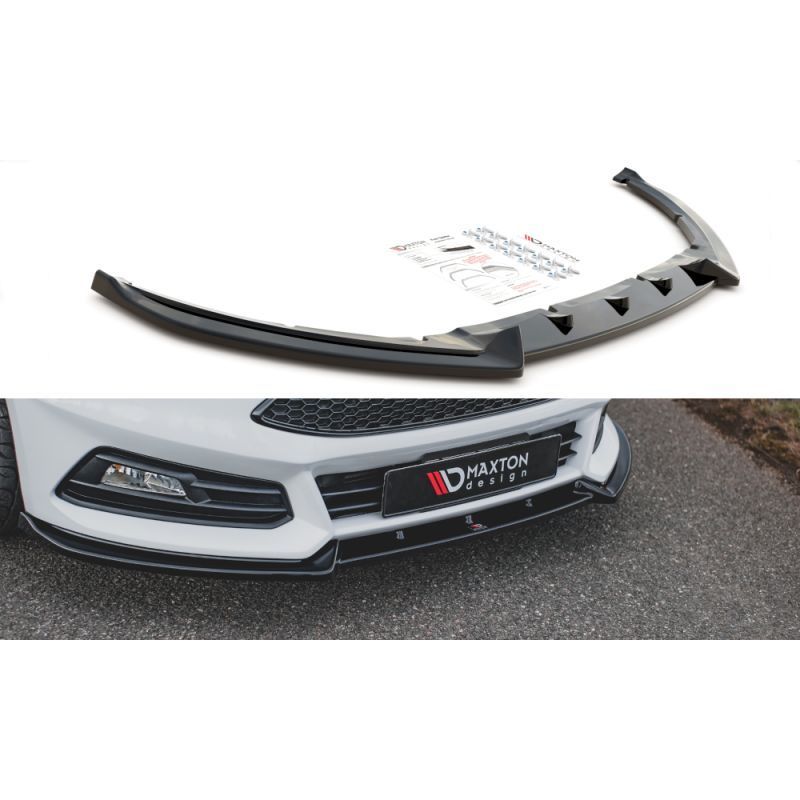 Maxton Front Splitter V.4 Ford Focus ST Mk3 Facelift Gloss Black, MAXTON DESIGN