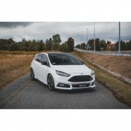 Maxton Front Splitter V.4 Ford Focus ST Mk3 Facelift Gloss Black, MAXTON DESIGN