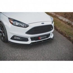 Maxton Front Splitter V.4 Ford Focus ST Mk3 Facelift Gloss Black, MAXTON DESIGN