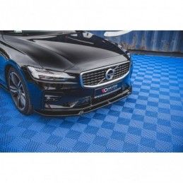 Maxton Front Splitter V.1 Volvo S60/V60 R-Design Mk3 Gloss Black, MAXTON DESIGN