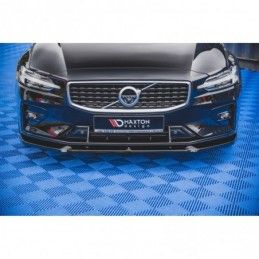 Maxton Front Splitter V.1 Volvo S60/V60 R-Design Mk3 Gloss Black, MAXTON DESIGN