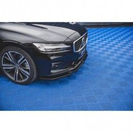 Maxton Front Splitter V.2 Volvo S60/V60 R-Design Mk3 Gloss Black, MAXTON DESIGN