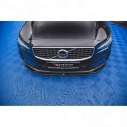 Maxton Front Splitter V.2 Volvo S60/V60 R-Design Mk3 Gloss Black, MAXTON DESIGN