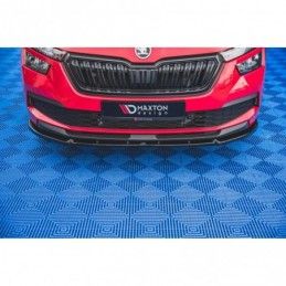 Maxton Front Splitter V.2 Skoda Kamiq Gloss Black, MAXTON DESIGN