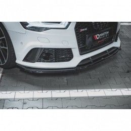 Maxton Front Splitter V.3 Audi RS6 C7 Gloss Black, MAXTON DESIGN