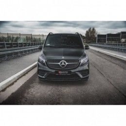 Maxton Front Splitter V.1 Mercedes-Benz V-Class AMG-Line W447 Facelift Gloss Black, MAXTON DESIGN