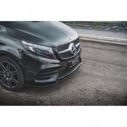 Maxton Front Splitter V.1 Mercedes-Benz V-Class AMG-Line W447 Facelift Gloss Black, MAXTON DESIGN