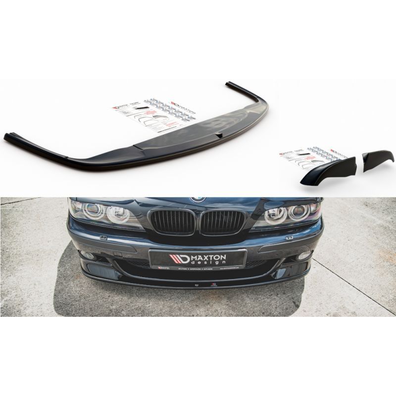 Maxton Front Side Splitters + Front Splitter Set BMW M5 E39 Gloss Black, MAXTON DESIGN