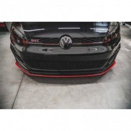 Maxton Front Splitter VW Golf 7 GTI TCR RED, Golf 7