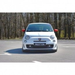 Maxton FRONT SPLITTER V.2 FIAT 500 ABARTH MK1 Gloss Black, FIAT