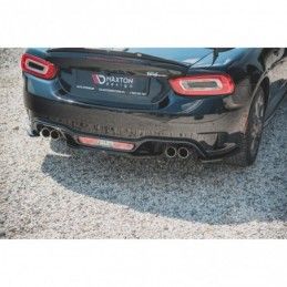 Maxton Central Rear Splitter Fiat 124 Spider Abarth Gloss Black, FIAT