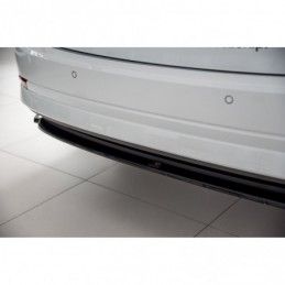 Maxton Central Rear Splitter Skoda Octavia Mk4 Gloss Black, SKODA