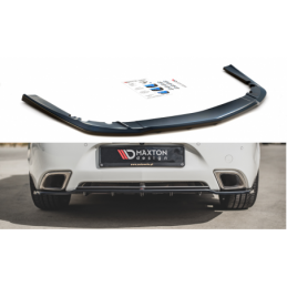 Maxton Central Rear Splitter (with vertical bars) Opel Insignia Mk. 1 OPC Facelift Gloss Black, OP-IS-1F-OPC-RD1G+RD2G, MAXTON D