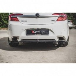 Maxton Central Rear Splitter (with vertical bars) Opel Insignia Mk. 1 OPC Facelift Gloss Black, Opel