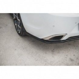 Maxton Central Rear Splitter (with vertical bars) Opel Insignia Mk. 1 OPC Facelift Gloss Black, Opel