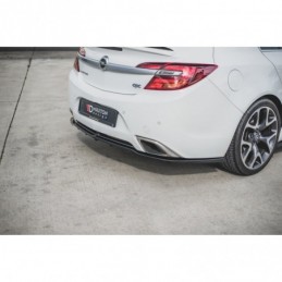 Maxton Central Rear Splitter (with vertical bars) Opel Insignia Mk. 1 OPC Facelift Gloss Black, Opel