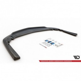 Maxton Central Rear Splitter (with vertical bars) Opel Insignia Mk. 1 OPC Facelift Gloss Black, Opel
