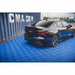 Maxton Central Rear Splitter Volvo S60/V60 R-Design Mk3 Gloss Black, MAXTON DESIGN