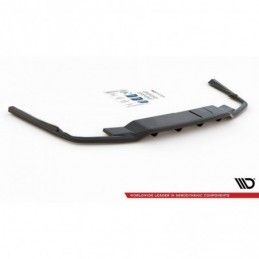 Maxton Central Rear Splitter (with vertical bars) Volvo S60/V60 R-Design Mk3 Gloss Black, MAXTON DESIGN