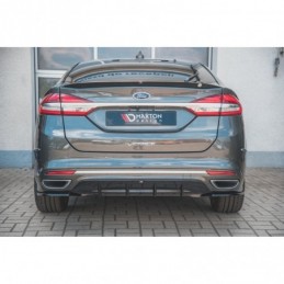 Maxton Rear Valance Ford Mondeo Vignale Mk5 Facelift Gloss Black, FORD