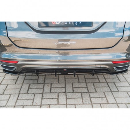 Maxton Rear Valance Ford Mondeo Vignale Mk5 Facelift Gloss Black, FORD