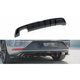 Maxton Rear Valance SEAT Leon Mk3 FR Facelift Gloss Black, Leon Mk3 FR