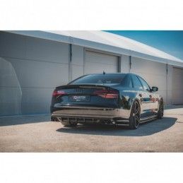 Maxton Rear Valance Audi S8 D4 Facelift Gloss Black, A8/S8 D4