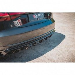 Maxton Rear Valance Audi S8 D4 Facelift Gloss Black, A8/S8 D4