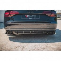 Maxton Rear Valance Audi S8 D4 Facelift Gloss Black, A8/S8 D4