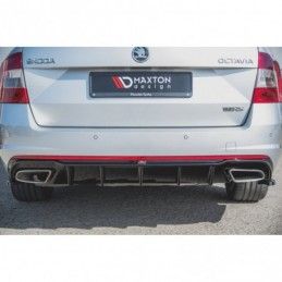 Maxton Rear Valance V.2 Skoda Octavia RS Mk3 / Mk3 FL Hatchback / Estate Gloss Black \ Gasoline, SKODA