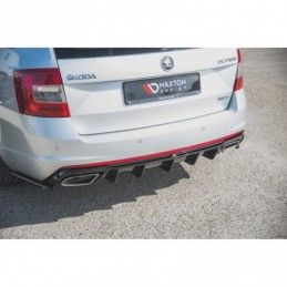 Maxton Rear Valance V.2 Skoda Octavia RS Mk3 / Mk3 FL Hatchback / Estate Gloss Black \ Gasoline, SKODA