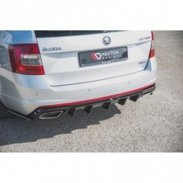 Maxton Rear Valance V.2 Skoda Octavia RS Mk3 / Mk3 FL Hatchback / Estate Gloss Black \ Gasoline, SKODA