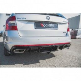 Maxton Rear Valance V.2 Skoda Octavia RS Mk3 / Mk3 FL Hatchback / Estate Gloss Black \ Gasoline, SKODA