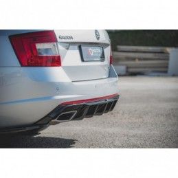 Maxton Rear Valance V.2 Skoda Octavia RS Mk3 / Mk3 FL Hatchback / Estate Gloss Black \ Gasoline, SKODA