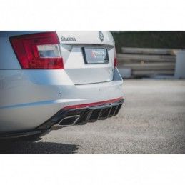 Maxton Rear Valance V.2 Skoda Octavia RS Mk3 / Mk3 FL Hatchback / Estate Gloss Black \ Gasoline, SKODA