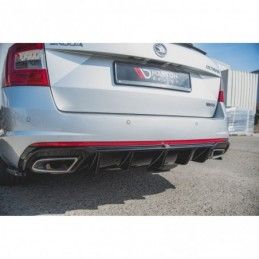 Maxton Rear Valance V.2 Skoda Octavia RS Mk3 / Mk3 FL Hatchback / Estate Gloss Black \ Gasoline, SKODA