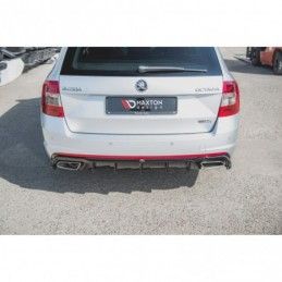 Maxton Rear Valance V.2 Skoda Octavia RS Mk3 / Mk3 FL Hatchback / Estate Gloss Black \ Gasoline, SKODA