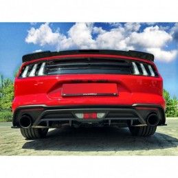 Maxton Rear Valance Ford Mustang Mk. 6 Facelift Gloss Black, FORD