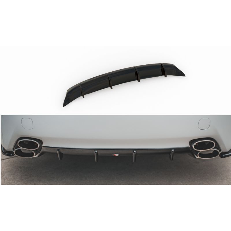 Maxton Rear Valance Lexus IS F Mk2 Gloss Black, MAXTON DESIGN