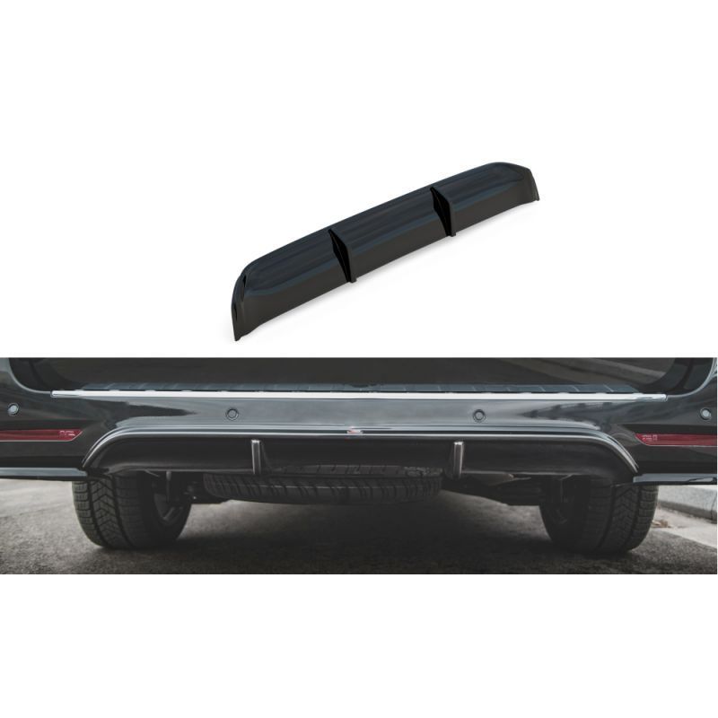 Maxton Rear Valance Mercedes-Benz V-Class AMG-Line W447 Facelift Gloss Black, MAXTON DESIGN