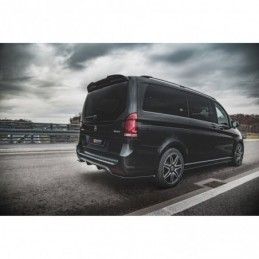 Maxton Rear Valance Mercedes-Benz V-Class AMG-Line W447 Facelift Gloss Black, MAXTON DESIGN