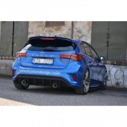 Maxton Rear Valance With Exhaust Ford Focus ST-Line Mk4 Gloss Black \ Multibras, FORD