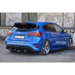 Maxton Rear Valance With Exhaust Ford Focus ST-Line Mk4 Gloss Black \ Poutre de torsion, FORD